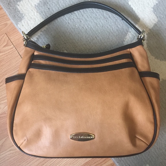 Liz Claiborne tan and black shoulder bag - Picture 2 of 7